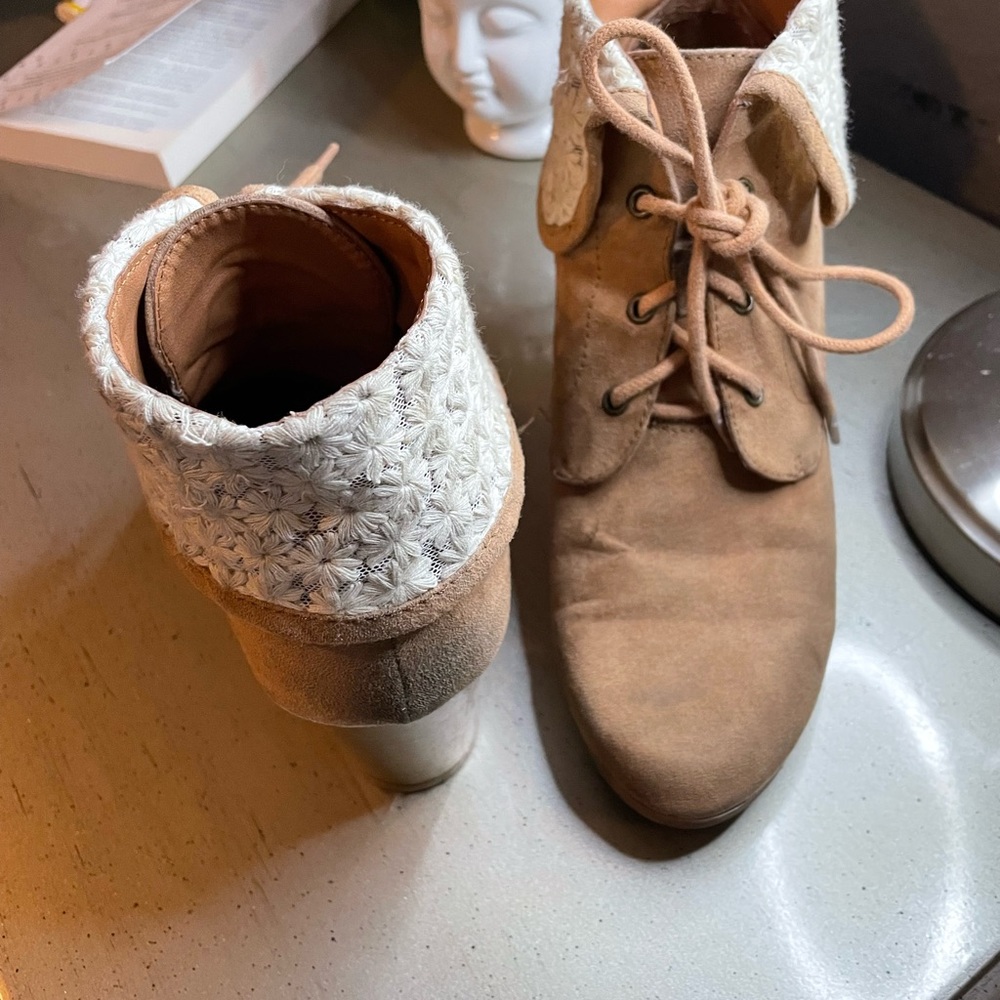 Brown booties
